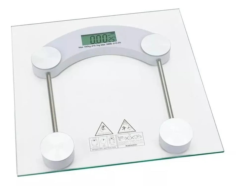 Balança Digital De Vidro Temperado 180kg