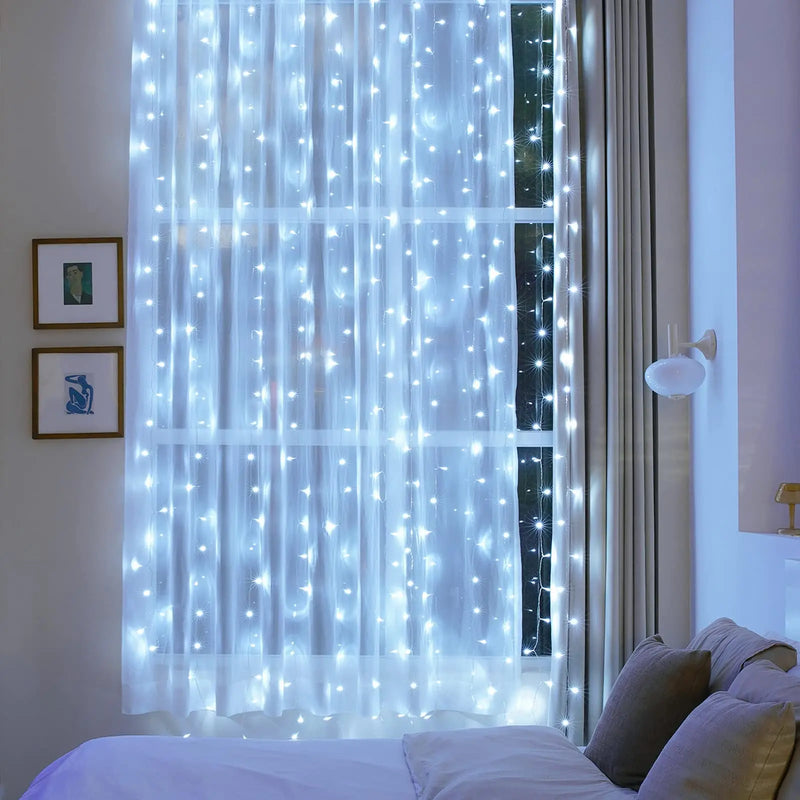 Corda De Luz Led Kit 2 Branco Frio 9M 70 Decoração