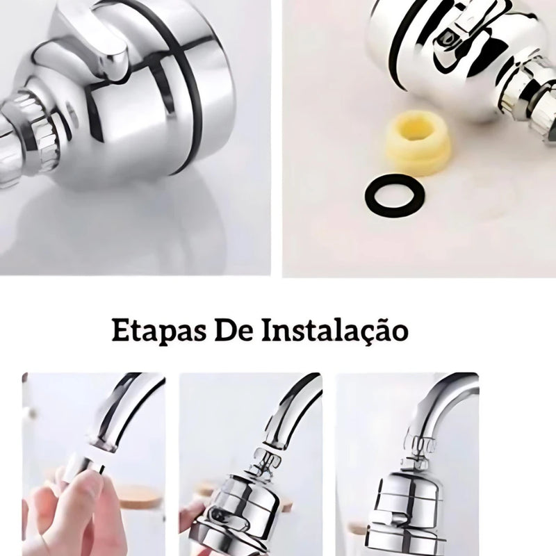 Bico Articulado Para Torneiras 360 Inox