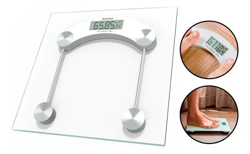 Balança Digital De Vidro Temperado 180kg