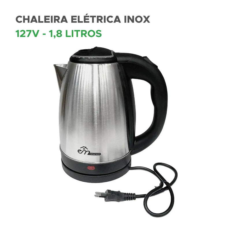 Chaleira Elétrica  1.8l Inox 110v / 127v