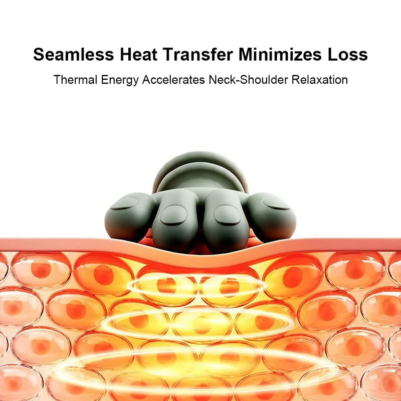 Massageador Aquecido Elétrico  Travesseiro Pescoço Cintura Perna Corpo ﻿ Modos de 3 níveis